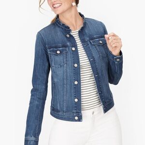 Talbots Ruffle Demin Jacket - Karissa wash